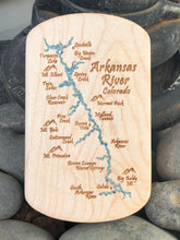 Load image into Gallery viewer, Arkansas River Colorado - Handmade Wooden Fly Box. Handmade wooden fishing products by Snake River Net Company.
