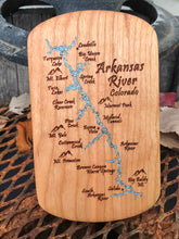 Load image into Gallery viewer, Arkansas River Colorado - Handmade Wooden Fly Box. Handmade wooden fishing products by Snake River Net Company.
