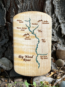 Big Wood River Idaho Fly Box Condensed Adams Gulch to East Fork