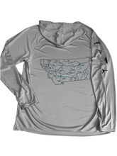 Load image into Gallery viewer, Montana Rivers Hooded Sun Shirts
