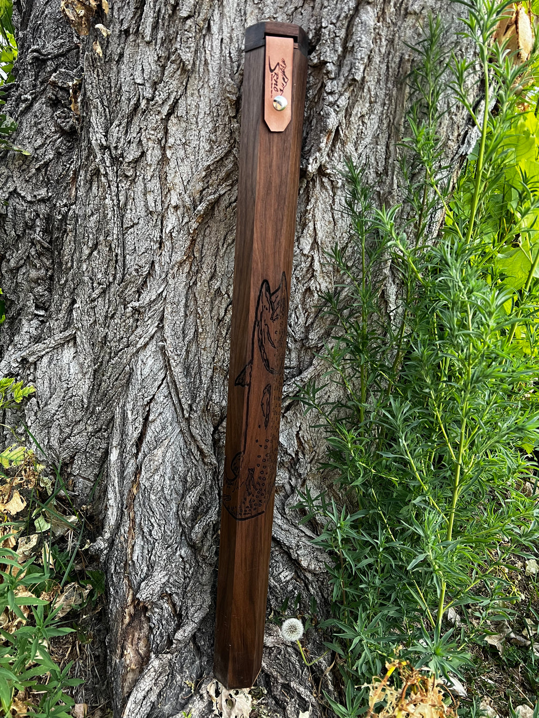 Rod Case Walnut Wood 2535