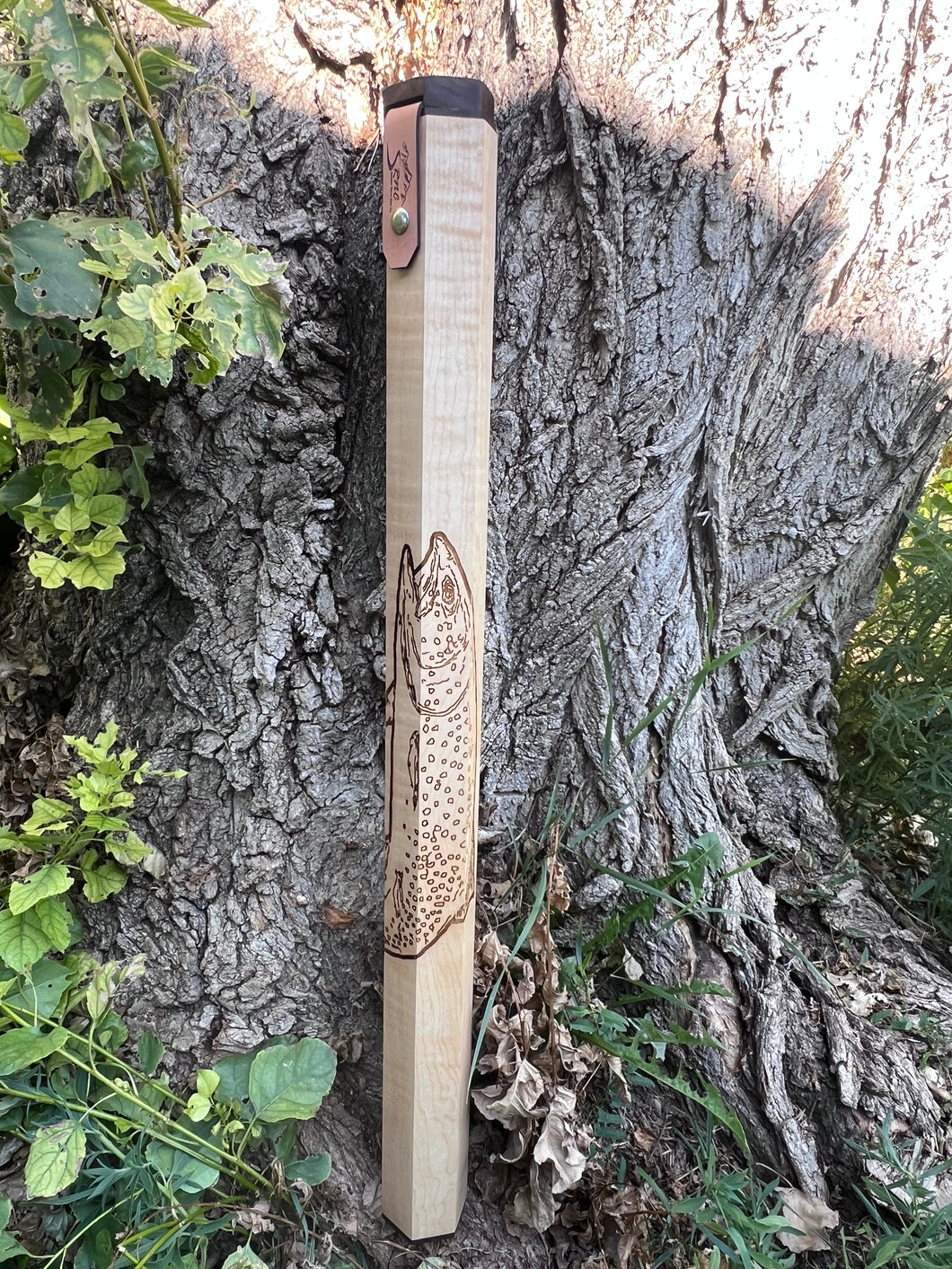 Curly Maple Fly Rod Case 2541