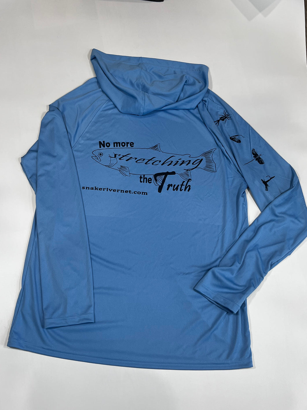 Hooded No More Stretching the Truth Sun Shirts