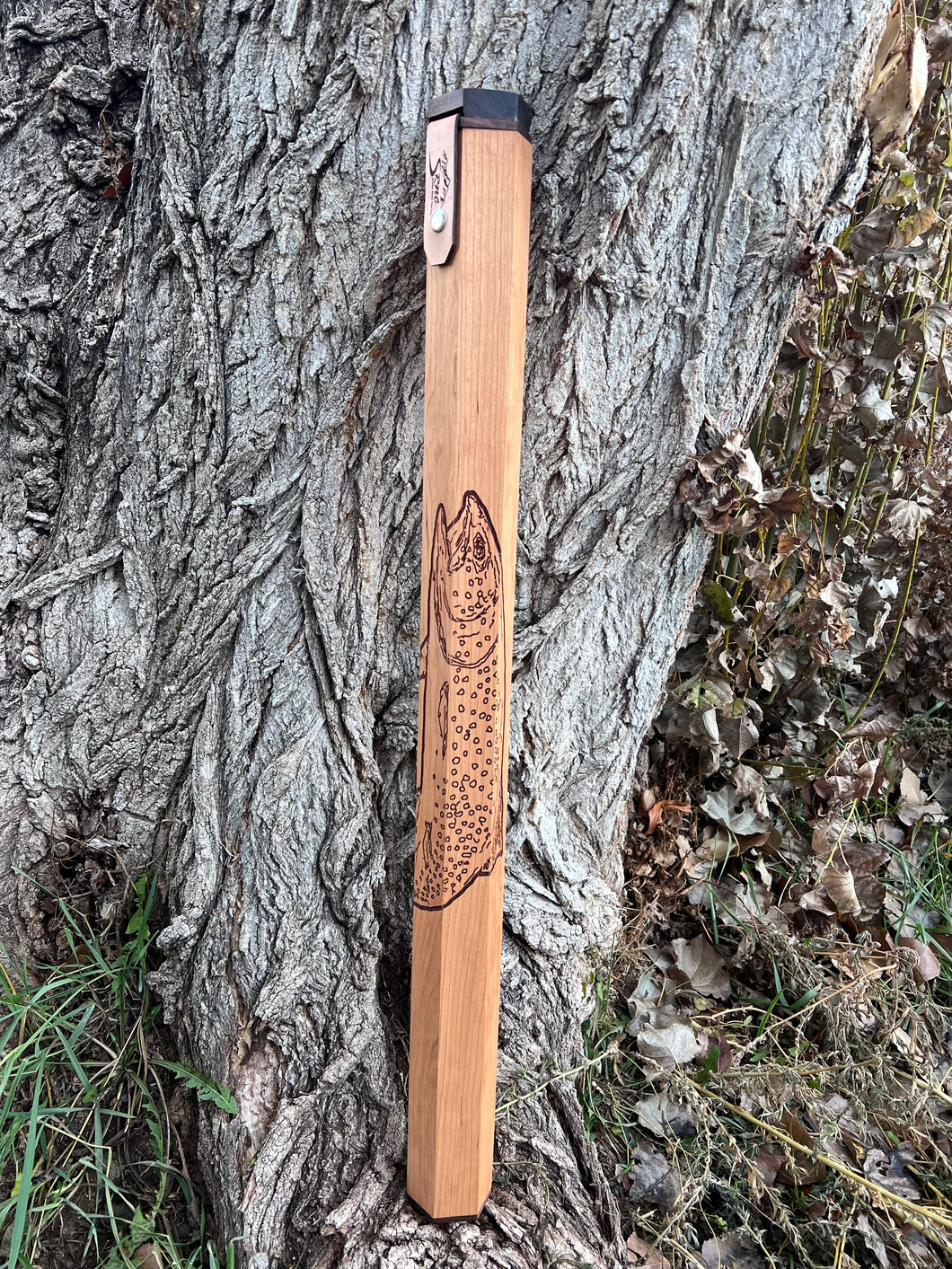 Rod Case Cherry Wood 2564