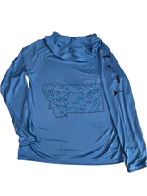Load image into Gallery viewer, Montana Rivers Hooded Sun Shirts
