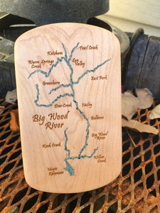 Big Wood River Idaho Fly Box (includes Hailey)