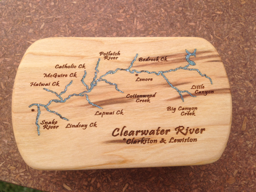 Clearwater River w/ Clarkston & Lewiston Fly Box